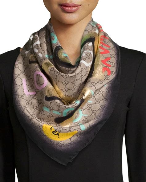 gucci scarf woman|authentic Gucci scarves.